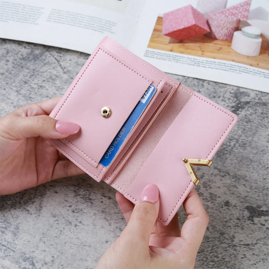 Borsa Adora Milano piccola, retrò, portacarte, in pelle, pieghevole, semplice, portafoglio