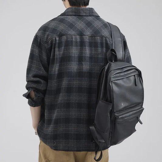 Adora Milano Camicia da Uomo Casual Street con Bottoni