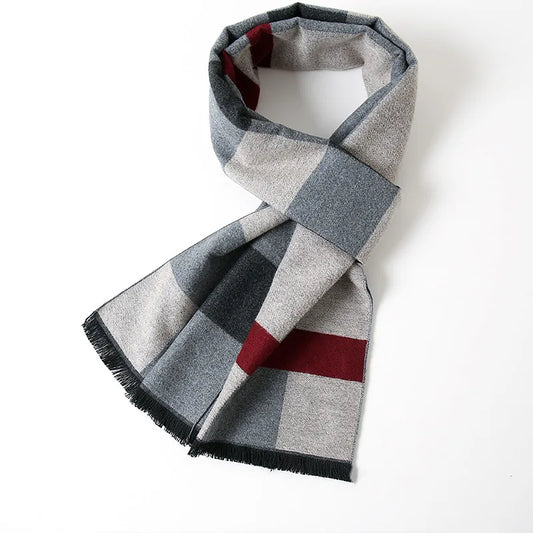 Adora Milano Herrenschals Luxus Karo Herbst Winter Kaschmir Herren