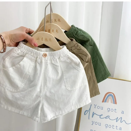 Adora Milano (1-7 anni) Pantaloncini Jeans Sottili Estivi in Cotone per Bambini