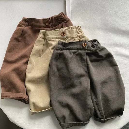 Adora Milano Pantaloni Lunghi per Neonati e Bambini, Sciolti, Casual, Abbigliamento per Bambini Autunno