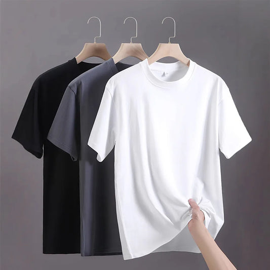 Adora Milano T-shirt da uomo T-shirt in cotone oversize casual di alta qualità a maniche corte
