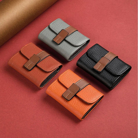 Adora Milano Kreditkarten-Tasche PU-Leder kleines Portemonnaie Münzbeutel Kartenhalter Brieftaschen