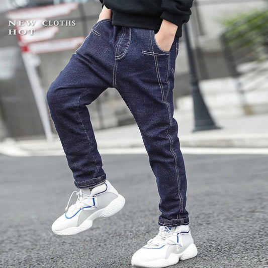 Adora Milano Pantaloni Lunghi in Denim per Bambini