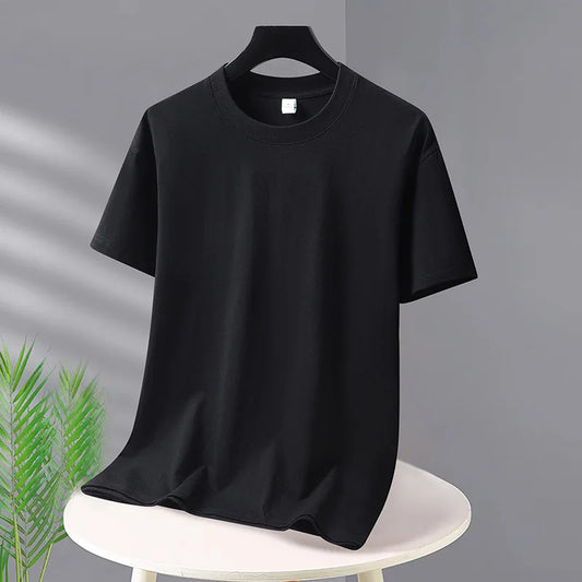 Adora Milano T-shirt da uomo T-shirt in cotone oversize casual di alta qualità a maniche corte