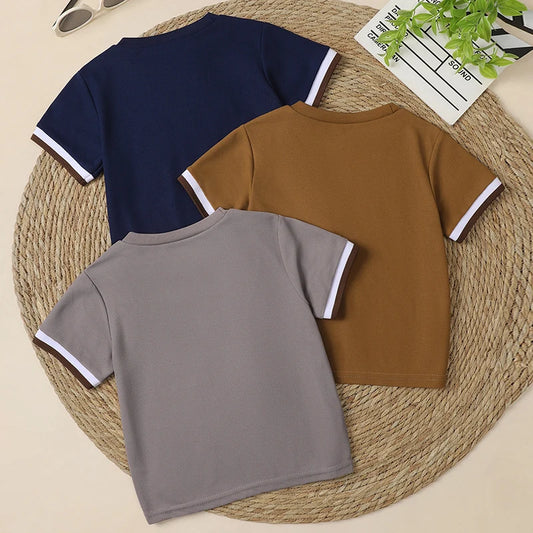 Adora Milano T-shirt A Maniche Corte Casual E Alla Moda Per Bambini E Ragazzi