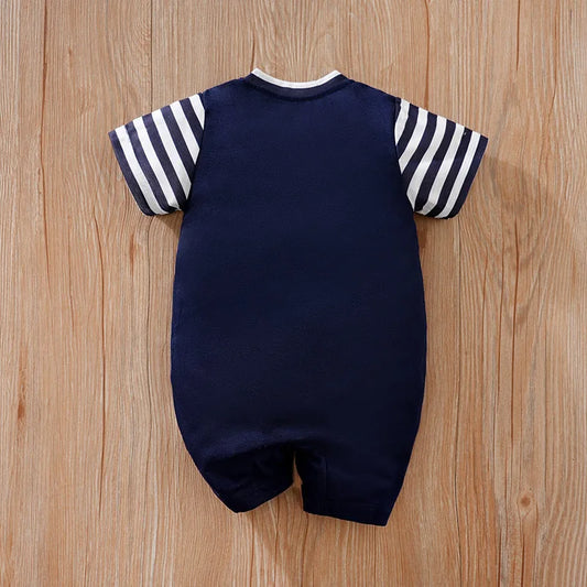 Adora Milano 0-18 Baby Jumpsuit Casual Letter Embroidery For Comfortable And Soft