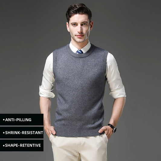 Adora Milano Brand Business Casual Moda Uomo Maglione Gilet Senza Maniche Autunno Inverno