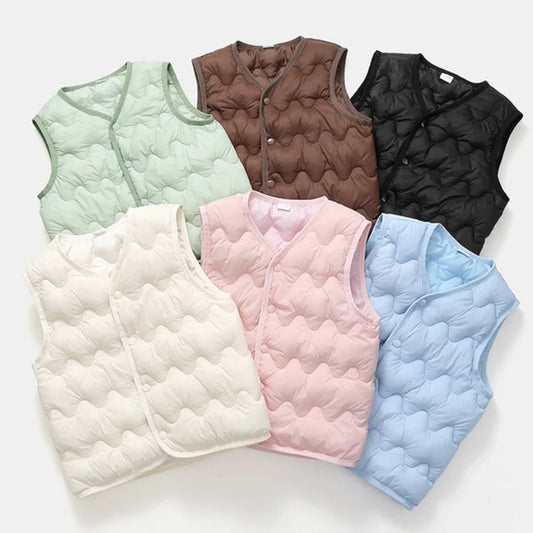 Adora Milano Gilet Caldo Bambini Invernale Bambine Ragazzi Adolescenti Cotone
