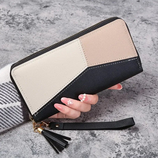 Adora Milano Reißverschluss-Geldbörsen Damen lange Handtaschen
