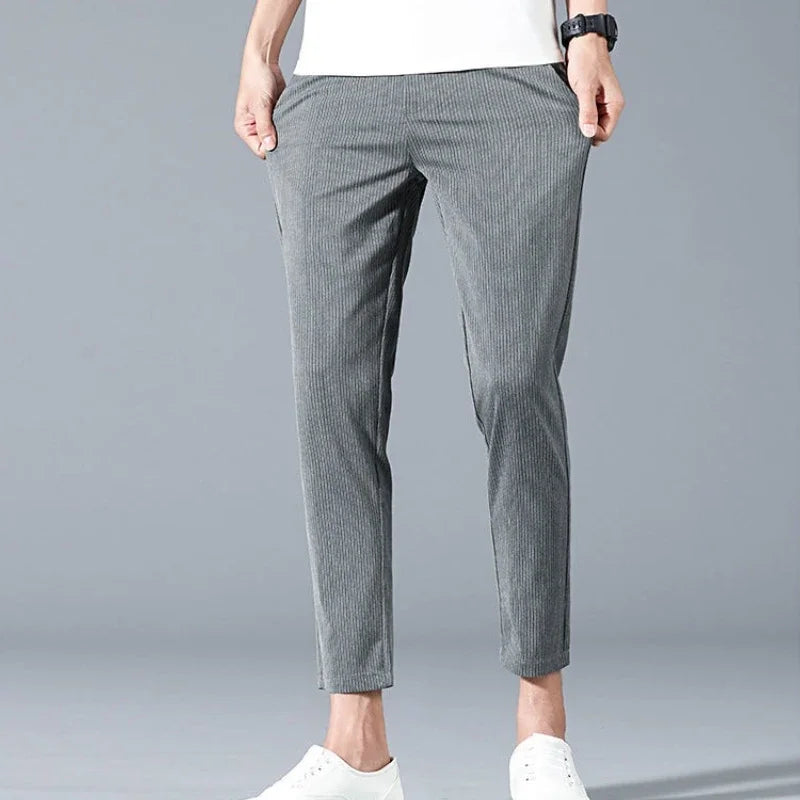 Straight Suit Trousers for Men Clothing Dress Luxury Classic Slacks Summer 2025 Cheap Designer Clothes New In Up Man Suits Pants