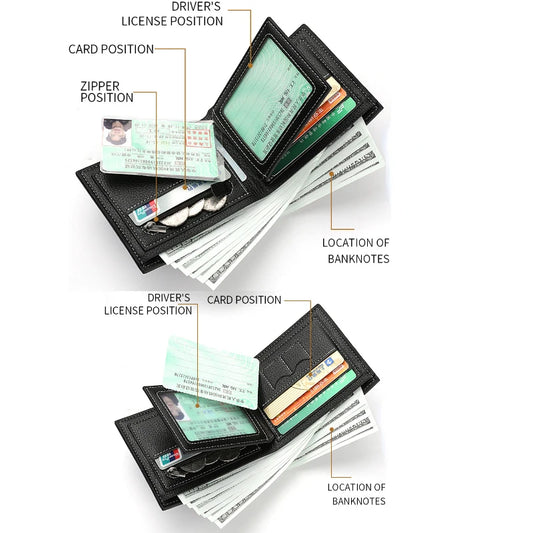 Adora Milano Portafoglio da Uomo Porta Carte di Credito
