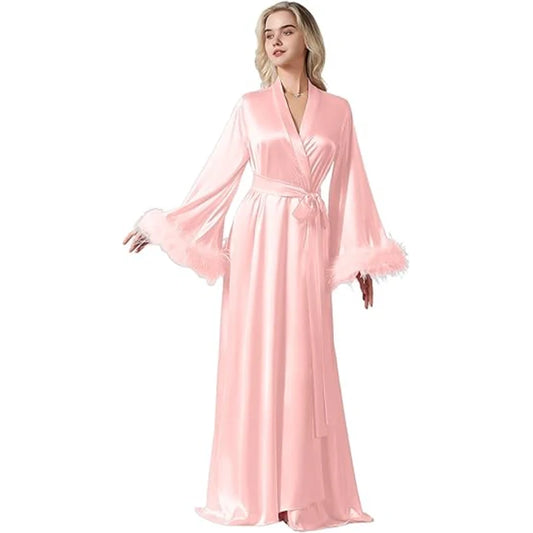 Adora Milano Abito da donna ampio per pigiameria, loungewear, camicia da notte casual