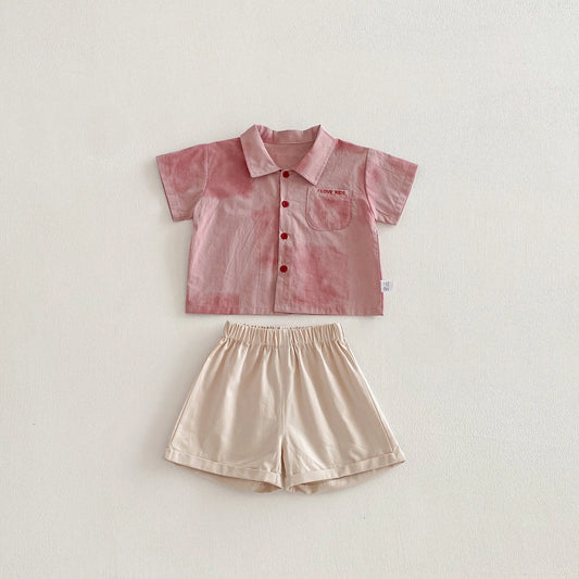 Adora Milano Completo Bambino Maglietta E Pantaloncini Rosa