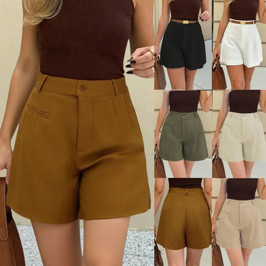 Adora Milano Lässige weite Shorts für Damen Trend Damenmode