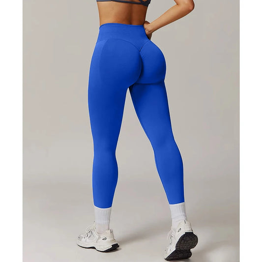 Adora Milano Leggings da Yoga a Vita Alta da Donna Senza Cuciture Altamente Elasticizzati Solleva Glutei Traspiranti Sportivi