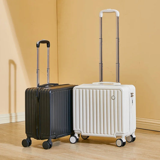 Adora Milano Suitcase Lightweight Spinner Wheels Fashionable Leather Travel Bag Password Lock Hand Luggage