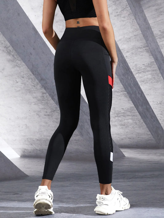 Pantaloni Yoga a Vita Alta Adora Milano con Tasche Laterali Leggings da Donna