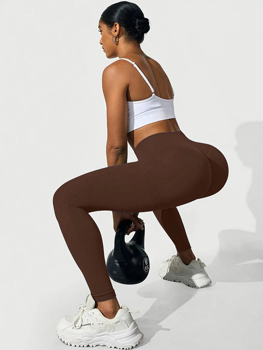 Adora Milano Pantaloni yoga da donna a vita alta, leggings sportivi attillati fitness