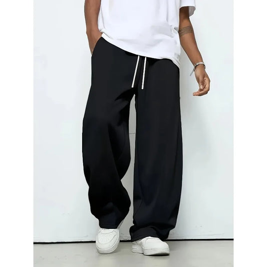 Adora Milano Straight-leg Sweatpants for Men in Autumn and Winter