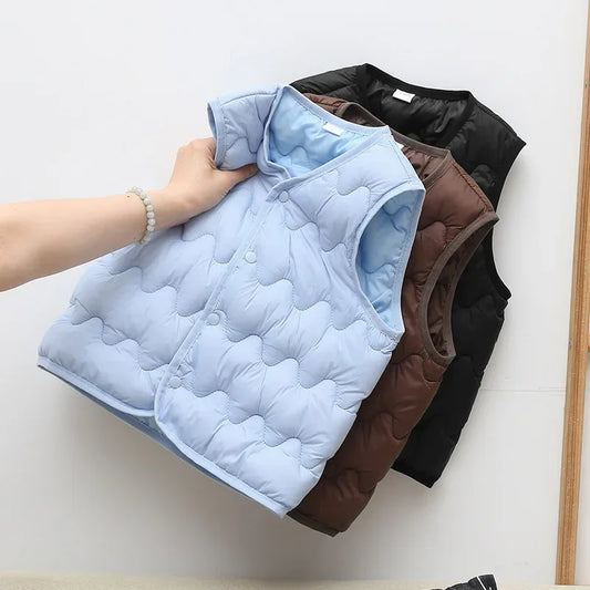 Adora Milano Gilet Caldo Bambini Invernale Bambine Ragazzi Adolescenti Cotone