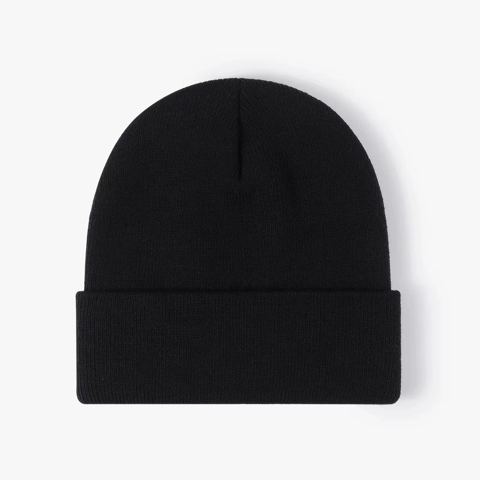 Customized Printed Logo Winter Knitted Keep Warm Cold Cap Unisex Solid Color Hip Hop Crochet Skull Beanie Hats