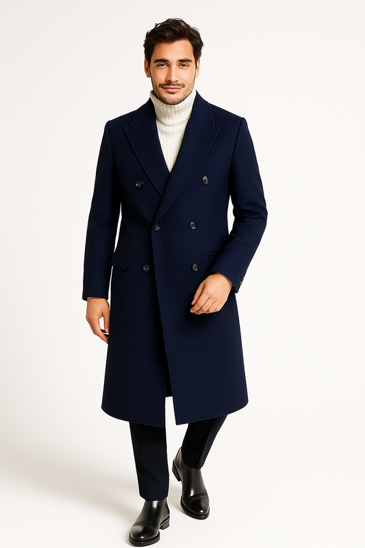 Adora Milano Cappotto lungo in lana a doppiopetto