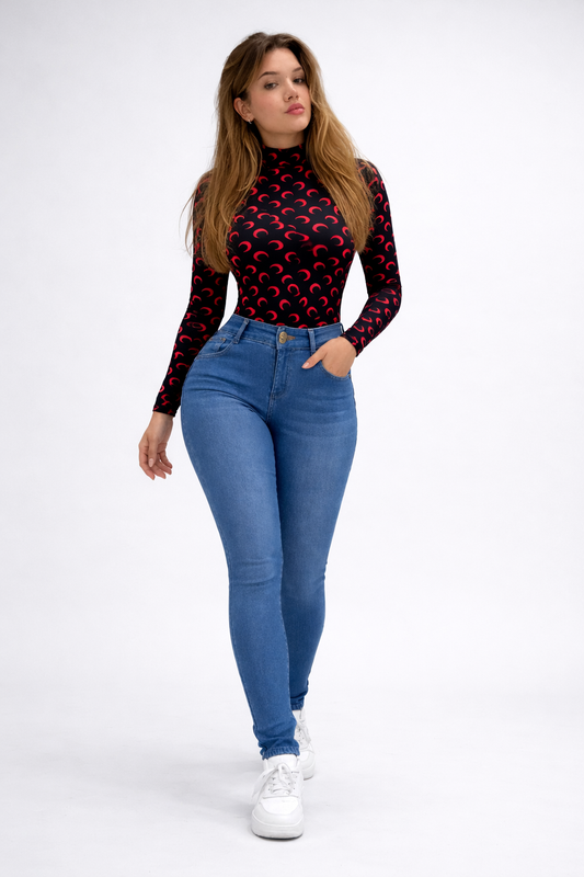 Adora Milano Jeans Slim a Vita Alta