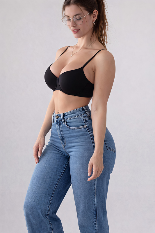 Adora Milano  fashion straight-leg stretch Jeans